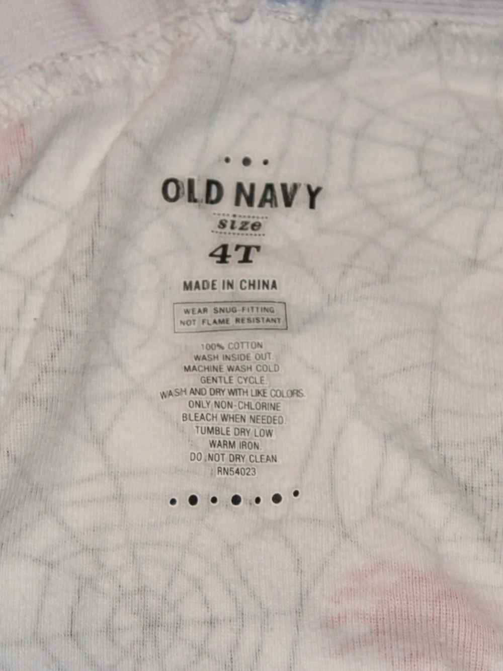 Old Navy Toddler Girls Halloween Spider Web Pajama Pants Size 4T Tights